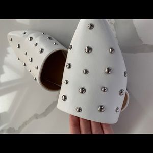 A new day white studded mules